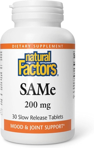 [BRSWIYT3PMDWAYDI] Natural Factors - Same 200mg, Joint & Mood Support, 30 Enteric Coated Tablets