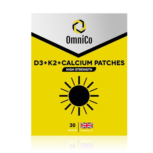 [BRSRO2YECB6RSHTA] OmniCo - D3 + K2 + Calcium Patches – 30 Pack