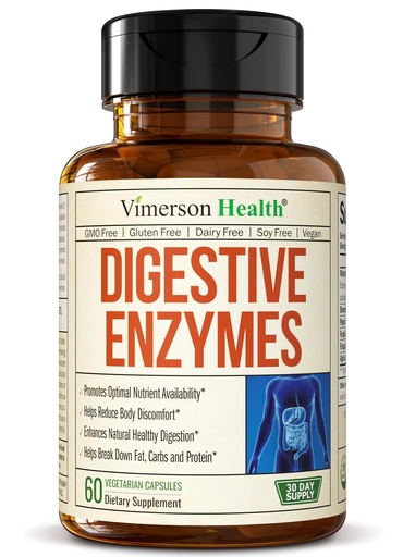 [BRSWGFQPOBYGAHLG] Digestive Enzymes - Probiotic Multi Enzyme (Enzimas Digestivas) - Digestive Supplements with Unique Makzyme-Pro Formula - Advanced Enzymes for Digestion, Bowel Movements & Nutrient Absorption. 60 Caps