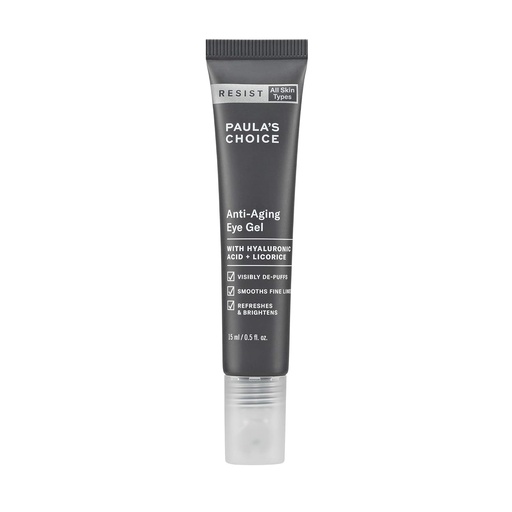 [BRSWGZ32BEJWM33B] Paula's Choice RESIST Anti-Aging Eye Gel with Hyaluronic Acid, for Dark Circles, Puffy Eyes, Crow's Feet, Fine Lines & Wrinkles, 0.5 Ounce