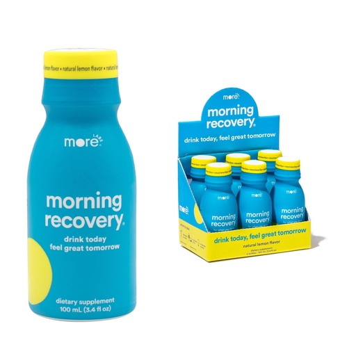 [BRSWGAQDOF5G2GY3] Morning Recovery DHM Electrolyte, Milk Thistle Drink Proprietary Formulation to Hydrate While Drinking, Non GMO, Vegan, Gluten-Free, Original Lemon, Pack of 6
