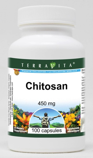 [BRSWG2QBDNYRAE3D] Chitosan - 450 mg (100 Capsules, ZIN: 519716)