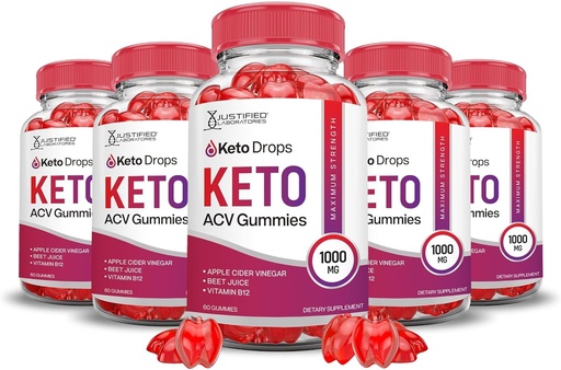[BRSROA32CUBRECA2] Justifikatutako laborategiak (5 Pack Keto Drops Keto ACV Gummies Formula 1000MG Keto Drops Keto Gummies Apple Cider Vinegar Pomegranate Beet Juice Powder B12 Vegan Non GMO 300 Gummys