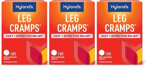 [BRSWK2QMBR7WM2I5] Chân của Hyland, giải phóng của Leg, Calf, Charley Horses, và Foot Cachts, 100 bàn đạp nhanh 3Pack (300 tổng)