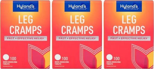 [BRSWK2QMBR7WM2I5] Hyland's Leg Cramps, Relief of Leg, Calf, Charley Horses, and Foot Cramps, 100 Quick-Dissolving Tablets 3-Pack (300 Total)