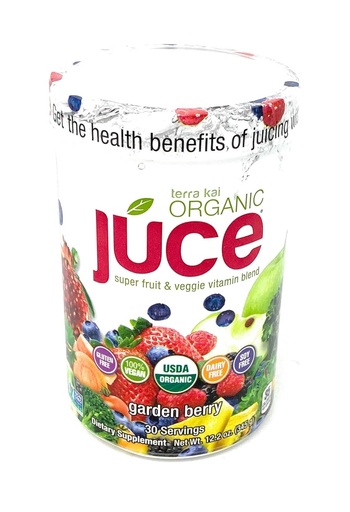 [BRSWGAY3OQOQEC36] Terra Kai Organics Juce Super Fruit and Veggie Blend Drink, 12.2-Ounce Garden Berry
