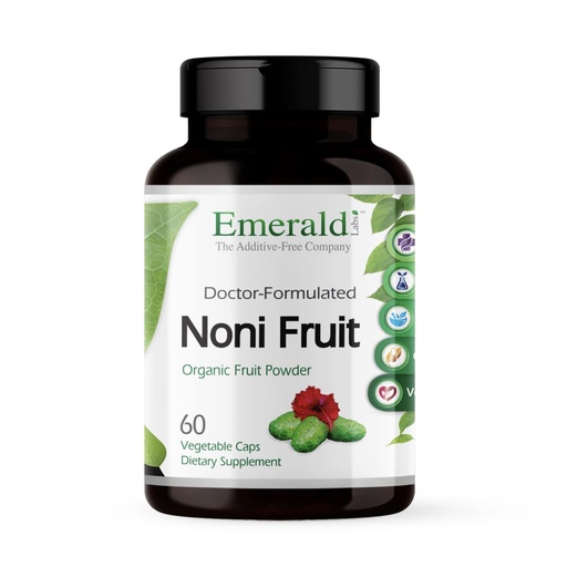 [BRSWIAYDOQCBYC3O] EMERALD LABS Noni Fruit - Digestive, Antioxidant & Immune Support Supplement - Offers Dietary Fiber for Gut Health - 60 Vegetable Capsules (30-Day Supply)