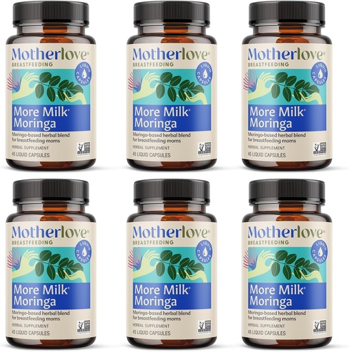 [BRSRAGIBOYHBQYAU] Macierzysta Więcej mleka Moringa (270 Kapelusze płynne) Moringa- Based Lactation Supplement to Support Breast Milk Supply - Non-GMO, Organic Herbs, Vegan, Kosher