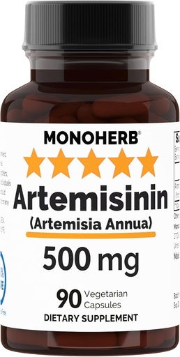 [BRSROBITAUFA4CT6] MONOHERB Artemisinin (Artemisia Annua) 500 mg - 90 Veggie Capsules