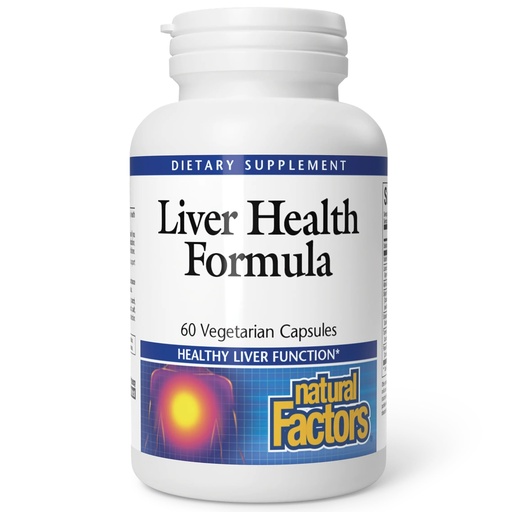 [BRSWIYT3PMMWYAAV] Natural Factors, Liver Health Formula, Nourishing Support for a Healthy Liver with Licorice, Turmeric and Schisandra, 60 capsules (30 servings)