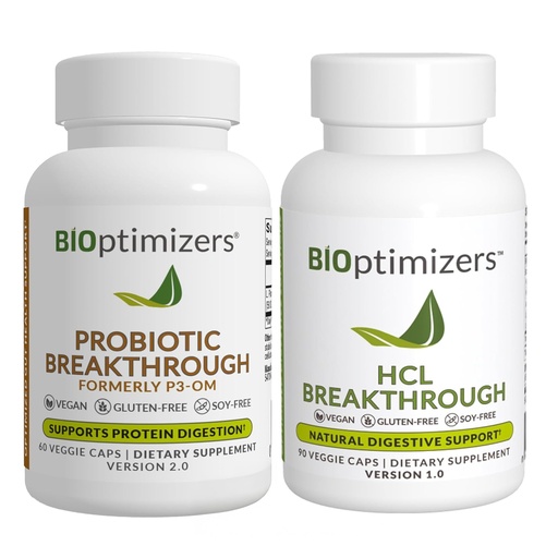 [BRSRMZYBCQGWYET5] BiOptimizers - P3-OM (60 Capsules) and HCL Breakthrough (90 Capsules) Supplement Bundle