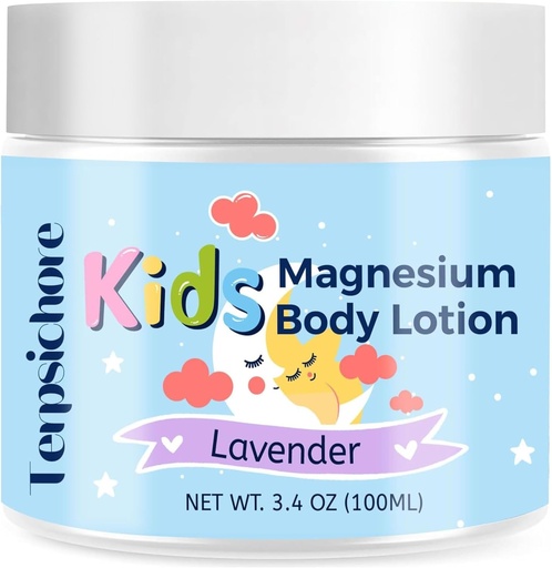 [BRSROC32AQCAY233] Magnesium Lotion for Kids Sleep & Calm: Natural Bedtime Lotion Relaxation & Relieves Stress - Topical Magnesium Cream with Soothing Lavender, Shea Butter, Vitamin E - for Babies, Toddlers & Juniors