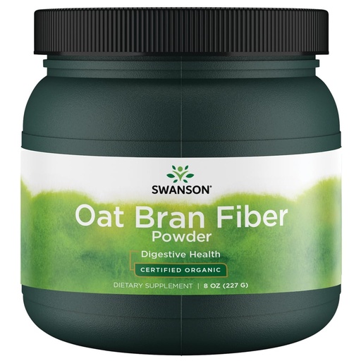 [BRSWI2QLCEFQAGAZ] Swanson Certified Organic Oat Bran Fiber 8 Ounce (227 g) Pwdr
