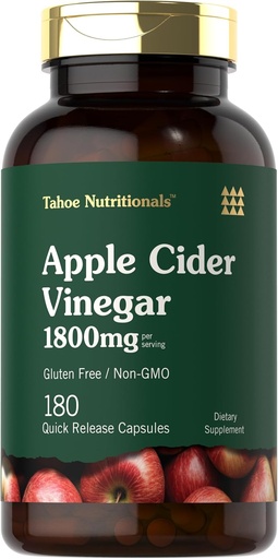 [BRSRAFAKDJ4BA2TL] Tahoe Nutritionals Apple Cider Vinegar Capsules