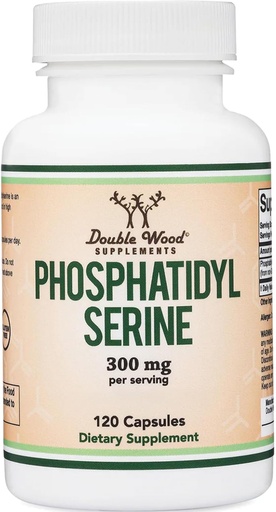 [BRSWG2YQAV4B62DP] Supplément PhosphatidylSerine 300mg par portion, 120 Capsules (Complexe Phosphatidyl Serine) par Double Wood