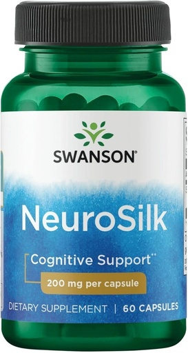 [BRSWGEAQDJYRO3T2] Swanson Neurosilk 200 mg 60 Caps
