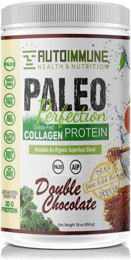 [BRSW2BD2BECREYLK] Autoimmune Health & Nutrition Paleo Perfection Double Chocolate Protein Powder (NO STEVIA, AIP Elimination Phase Compliant), 16 Ounce (Pack of 1)