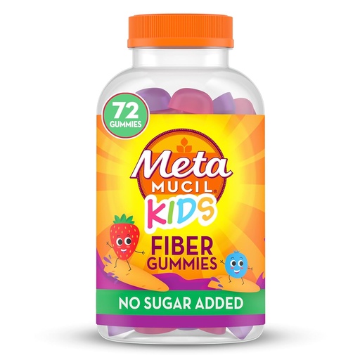 [BRSRAFIRC4CQE3TU] Metamucil, Metamucil Kids Fiber Supplement Gummies, 72 Count