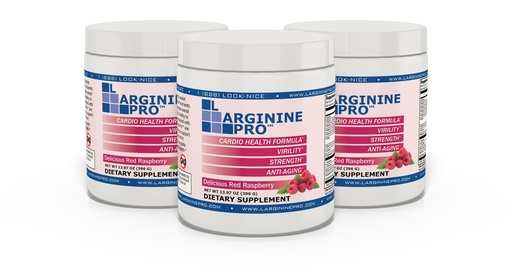 [BRSWGAIZC4DRSEQ3] L-ARGININE PRO | L-arginine Supplement Powder | 5,500mg of L-arginine Plus 1,100mg L-Citrulline (Raspberry, 3 Jars)