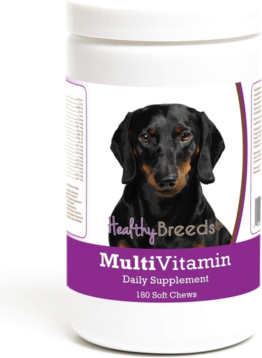 [BRSWGFA3BYNRUGTG] Raças saudáveis Dachshund Multivitamin mastigar macio para cães 180 Conde