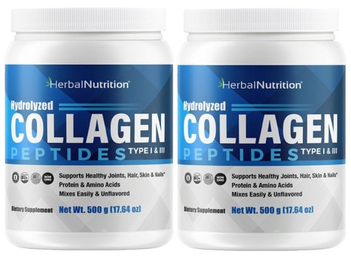 [BRSWYFAQCIIBEGQV] Ultra Pure Collagen Peptides Powder Hydrolyzed Grass Fed 2 Containers | Collagen peptides formulated to support healthy skin, hair, nails, joints, and connective tissue, Ultra Pure No Grass!