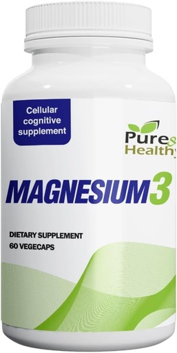 [BRSROCQPAAMBYETV] Pure & Healthy Magnesium3 300mg of Magnesium Glycinate, Malate, & Citrate for Muscles, Nerves, Stress, & Energy