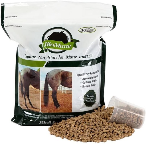 [BRSWGA35OIBAIFLH] BioMane Hair Nutrition Supplement for Horses - 30 Day Supply (Resealable)
