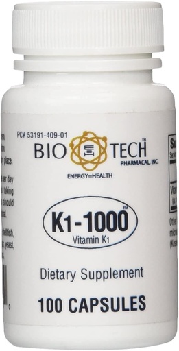 [BRSWIZ3RAJYBKE3U] Biotech Pharmacal - K1-1000 - 100 Zähler