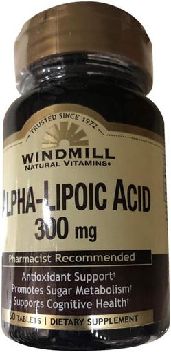 [BRSWGH36CUMGCH3P] Windmill Alpha Lipoic Acid 300 Mg Tablets 60 Ea, 60.0 Count