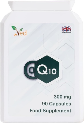 [BRSW2AINAEBAOYAY] Ved Best High Absorption CoQ10, Vegetarian, Gluten Free, Dietary Supplement, 300 mg 90 Veggie Capsules