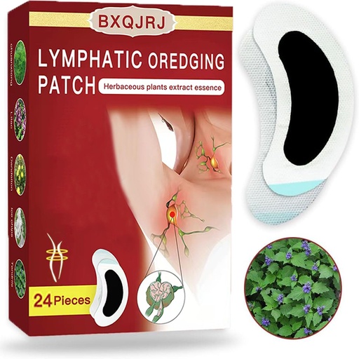 [BRSRAZYQAQBGO2DF] Lymphatic Drainage Patch,Herbal Lymph Nodes Patch,Herbal Lymphatic Drainage Care Patch,Lymphatic Drainage Patches,Lymph Nodes Patch, Lymphatic Massage（24PCS）