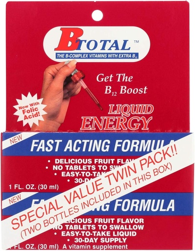 [BRSWKYYABAAQOE34] Sublingual Products B-Total Twin Pack - 2 fl oz