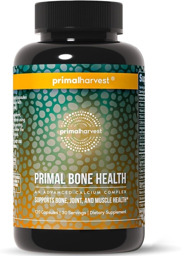 [BRSRMZYQOYBWEHQ7] Primal Harvest Calcium Carbonate Bone Health Complex для мужчин и женщин с кальцием, магнием, цинком, марганцем, калием и L-карнитином