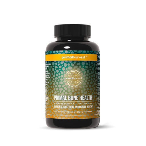 [BRSRMZYQOYBWEHQ7] Primal Harvest Primal Bone Health Calcium Carbonate Bone Health Complex for Men & Women with Calcium, Magnesium, Zinc, Manganese, Potassium, & L-Carnitine (1 Pack)