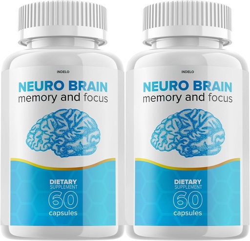 [BRSROBL2CRYB6234] (2 Pack) Neuro Brain and Focus supplement, Neuro Brain Memory Focus and Cognitive Support, Neuro Brain Pills Nootropic NeuroBrain to Boost Memory Neuro Brain Vitamin (120 Capsules)