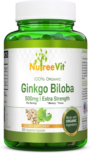 [BRSROZIDAUHWCC3G] NutreeVit Ginkgo Biloba kapslar (320 kapslar)