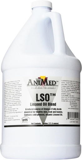 [BRSWIHQPBUAGOYLO] AniMed Lso Linseed Oil Blend for Horses, 1-Gallon