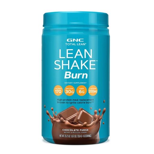 [BRSWKGYYPJ4AEETU] GNC Total Lean Lean Shake Burn - Chocolate Fudge (16 Servings)