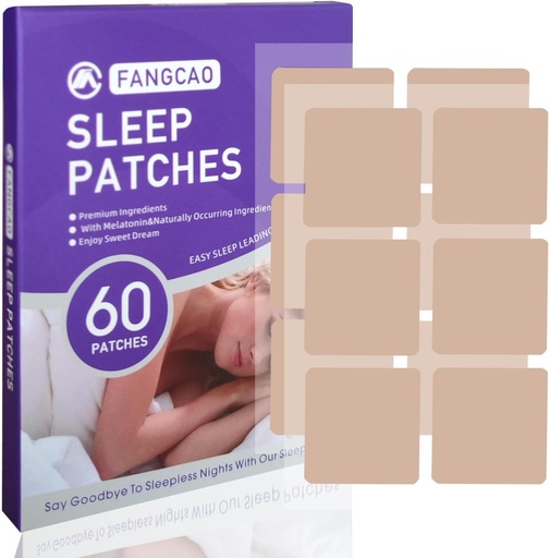 [BRSRO2QDOADRGYL2] Sleep Patches, Sleep Patch for Adults, Premium Ingredientsrated 60 Patches Set, Easy to Apply and Comfortable