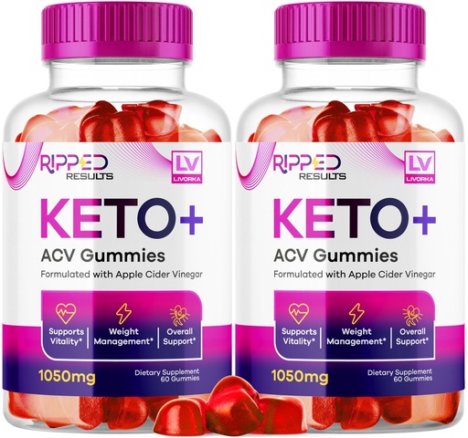 [BRSROCQ6OB4AA3A4] 2 Pack - Ripped Results Keto Gummies Advanced, Ripped Results ACV 120 Gummies for 2 Months, Ripped Results Keto Plus ACV Gummies, Ripped Results Keto Gummies 1050 mg