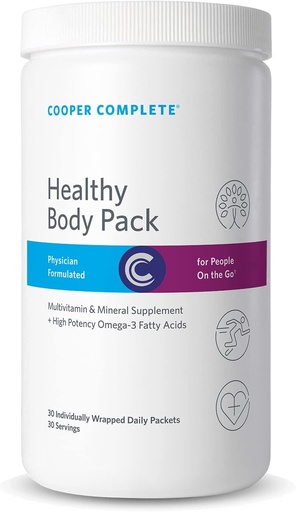 [BRSWIZYDB4PQKHLY] Cooper completat - Paquet de cos de salut - Daily Vitamina With Multivitamin & Omega-3 Truke - 30 dies d'ús de l' 1