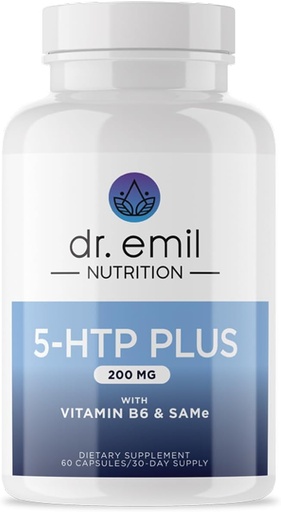 [BRSWGAQDOADQ2EI6] DR. EMILTIÓ 200 MG 5-HTP A més amb SAM-e per mantenir el somni normal de salut i crear un destí del benestar Bé - 5 HTP suplementari amb Vitamina B6-60 Vegan Capules, 30 Servings
