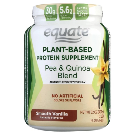 [BRSROFILOB6GKHT7] Naisian Equate New Plant-Based Protein Supplement,Smooth Vanilla 2 Lbs