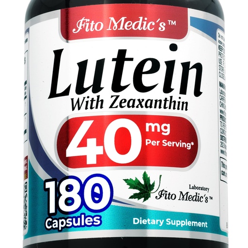 [BRSROAQZAANGC33G] FITO MEDIC'S Lab Lutein Supplement with Zeaxanthin, 180 Capsules, Botanical Formula