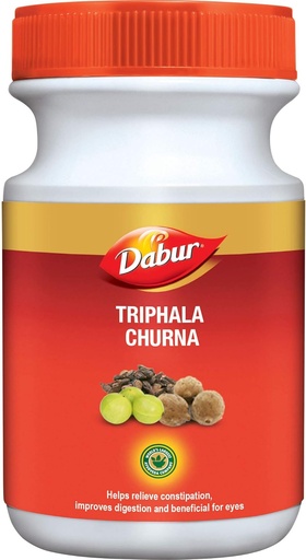[BRSWIGY2OF6QKCLO] Dabur Triphala Churna Remédio Ayurvédico para a Saúde Gastrointestinal - 500 g