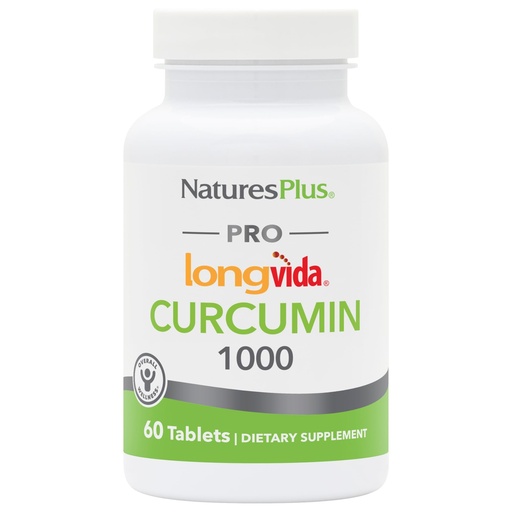 [BRSROZA7OAIBMF3F] NaturesPlus PRO Longvida Curcumin 1000 mg - 60 Tablets - Promotes Healthy Free Radical Protection - Non-GMO, Vegan & Gluten Free - 60 Servings