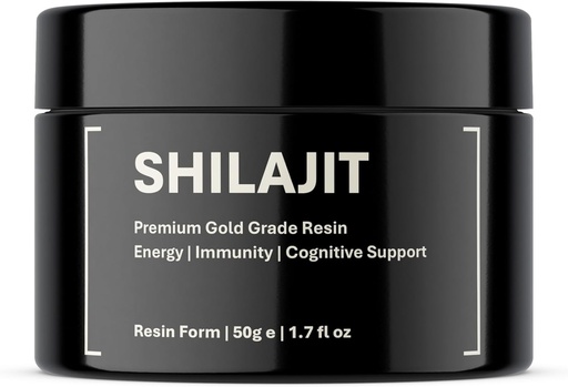 [BRSROHT4OJ7AMC33] Pure Organic Shilajit Resin | Authentic Himalayan Gold Grade Harvested 16,000-18,000 ft | 100% Pure Unfiltered | 85+ Trace Minerals and Fulvic Acid for Energy and Immune Support | 100-day Supply