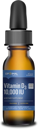 [BRSWYBQLOZYQMF3J] Optimal Vitamin D3 Liquid Drops 10000 IU