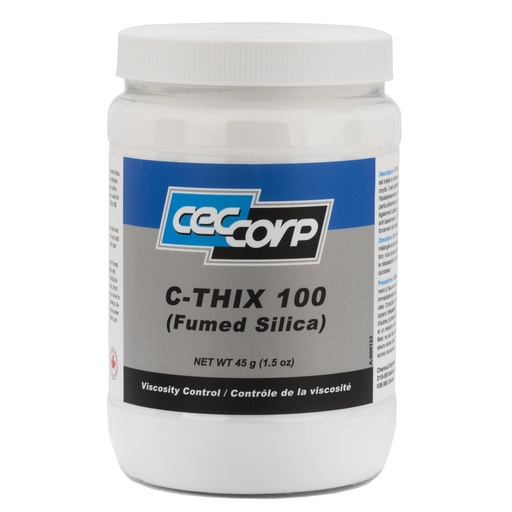 [BRSWYHTQCJ4BSHTK] Fumed Silica C-THIX 100 by CECCORP (1 Quart / 946 mL) – Extremely Fine, Hydrophobic, Amorphous White Powder with Very High Purity