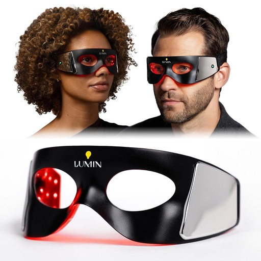 [BRSRAFIEDMHR6DT6] Luminator LED Eye Mask for Men and Women Skincare - Anti-Aging, Boost Collagen, Reduce Dark Circles & Wrinkles, Red Light Therapy for Under-Eye Treatment & Rejuvenation - Only 3 Minutes a Day